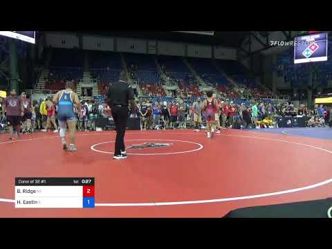 182 Lbs Consi Of 32 #1 - Brendan Ridge, New York Vs Hunter Eastin, Illinois B453