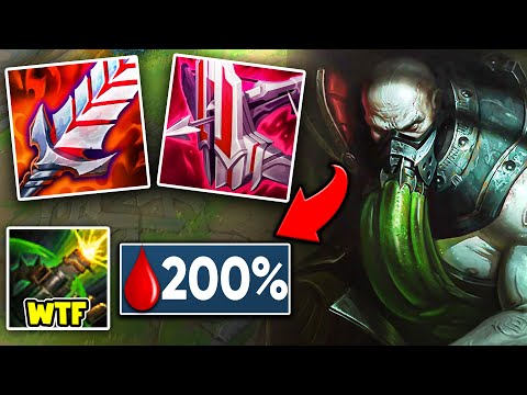 I built ONLY Lifesteal on Urgot and my W heals my entire health bar (YOU CAN'T KILL ME)