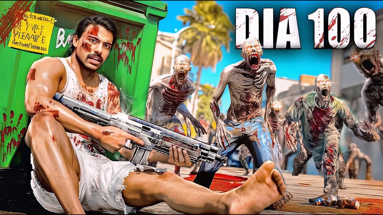 Eu Sobrevivi 100 DIAS em um Apocalipse Zumbi no GTA 5 - O FILME