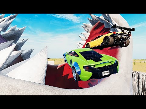 Cars VS Extreme Parkour Ramp / BeamNG Drive