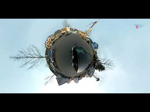 Fahrt durch Sinzig und Remagen als Little Planet