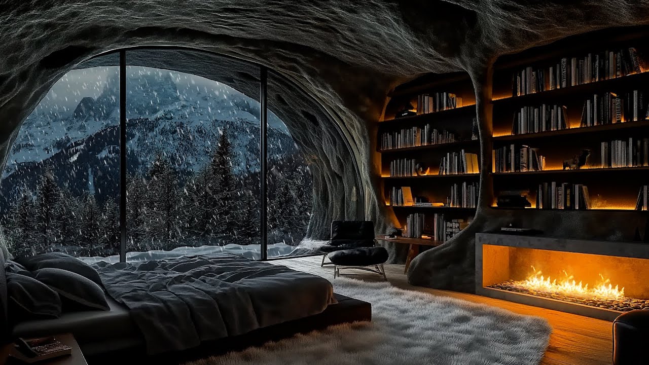 Tranquil Forest Ambience ❄️ Soothing ASMR Sounds for a Restful Night and Stress Relief