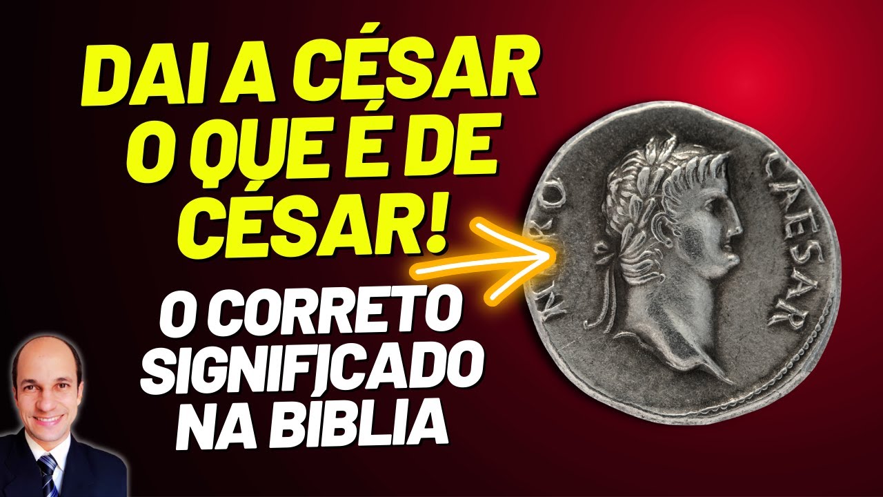 NÃO É O QUE MUITOS PASTORES PREGAM POR AÍ! (Dai a César o que é de César)