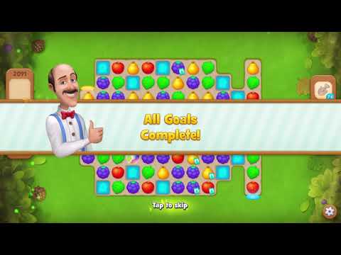 Gardenscapes 2091 Level - 18 moves - NO BooSTERS