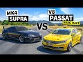 MKIV Supra Vs The World S Rowdiest LS7 Passat With 8 To 1 Headers