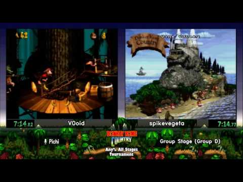 V0oid vs Spikevegeta.  Donkey Kong Country Tournament 2017