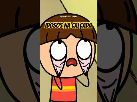 Aqueles idosos travando a calçada 😫 #humor #comedia #parodia #desenho #desenhoanimado #animação