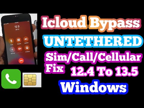 UNTETHERED iCloud Bypass Windows | Sim,Calls,CellularData Fixed | iCloud Bypass 12.3 To 13.5
