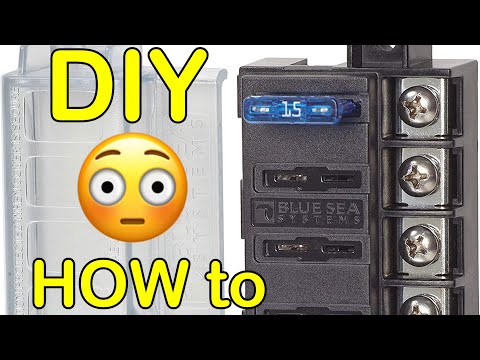 automotive fuse box panel install AUXILARY DIY