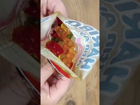 Haribo gummy bears filling platter #asmr