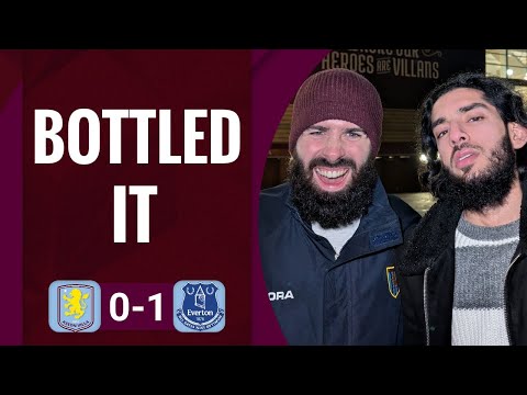ASTON VILLA BOTTLE IT AGAINST EVERTON
