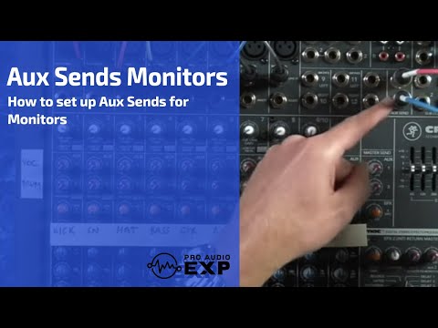 How Aux Sends Work when Mixing Monitors