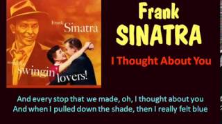 I Thought About You Frank Sinatra   Lyrics