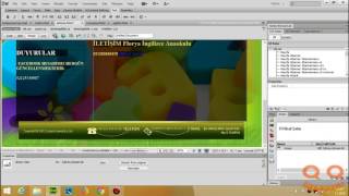 Dreamweaver CS6 Öğreniyorum Ders26 Template üzerinde kütüphane öğesi