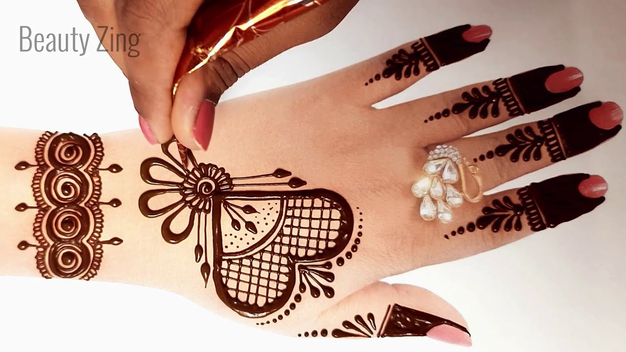 very easy mehndi design for beginners by beauty zing