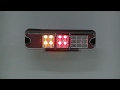 LED svetlo 12 / 24V - zadné združené / ECE R6, R7, R23 (191x50x28mm) - Video Youtube