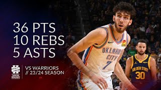 [高光] C. Holmgren 36分/10板/5助/1鍋 vs 勇士 