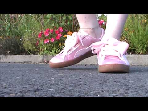 My new pink Puma Heart Velvet & Satin preview