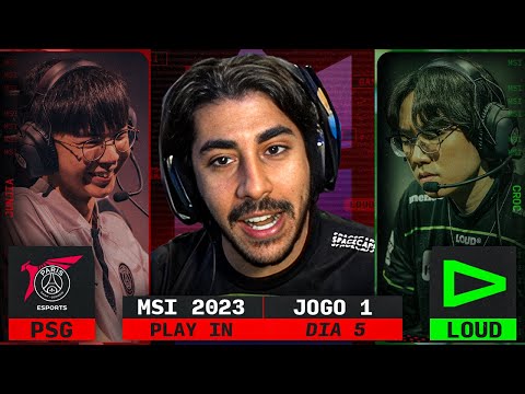 LOUD x PSG Talon | Jogo 1 - MSI 2023: Play In 5º DIA | Ilha das Lendas
