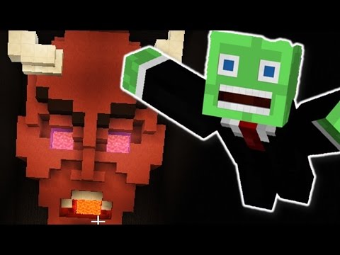 Insane Minecraft Drop Into The Devil's Mouth!