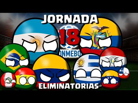 Matchday 18 of the CONMEBOL 2026 World Cup Qualifiers #countryballs