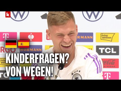 Kimmich lacht wegen Barca-Frage: "Glaube nicht mehr, dass es Kinderfragen sind" | EM 2024