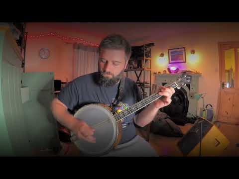 Octave doublestops across strings - Irish tenor banjo technique lesson on Patreon