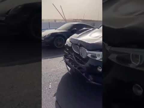 أضرار الحادث بين سيارة زيكر الصينية و بي ام دبليو الألمانية #ترند #اكسبلور #الدمام #الخبر #سيارات