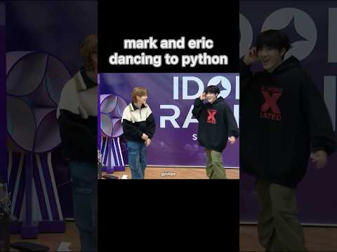 mark and eric dancing to python on idol radio #got7 #theboys #marktuan #shorts #foryou #kpop #python