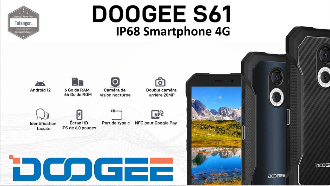 Смартфон Doogee S61 6/64Gb Черный