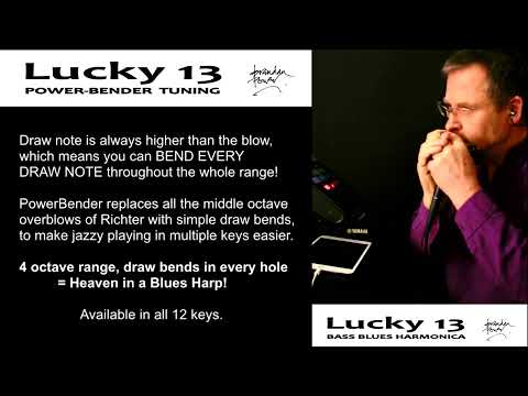 Lucky 13 PowerBender Harmonica Video by Brendan Power