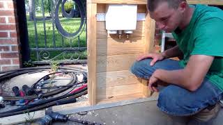 How to drill holes for plumbing part one