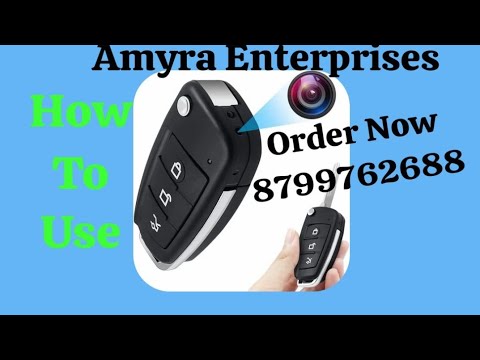 Black keychain camera with low light night vision, for offic...