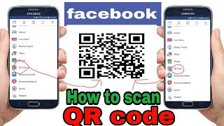 How to scan facebook QR code