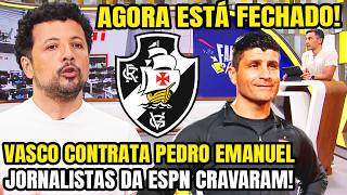 URGENTE! PEDRO EMANUEL É O NOVO TÉCNICO DO VASCO! TUDO FECHADO! PEDRINHO FINALIZOU CONTRATAÇÃO! E+
