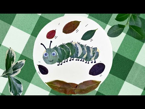 Cute Leaf Caterpillar Craft for Kids | Easy Fall Nature Craft Tutorial