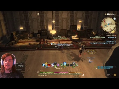 Final Fantasy XIV - Dark Knight/Summoner - Lvl52 DRK Job Quest/Daily Roulette/Rival Wings