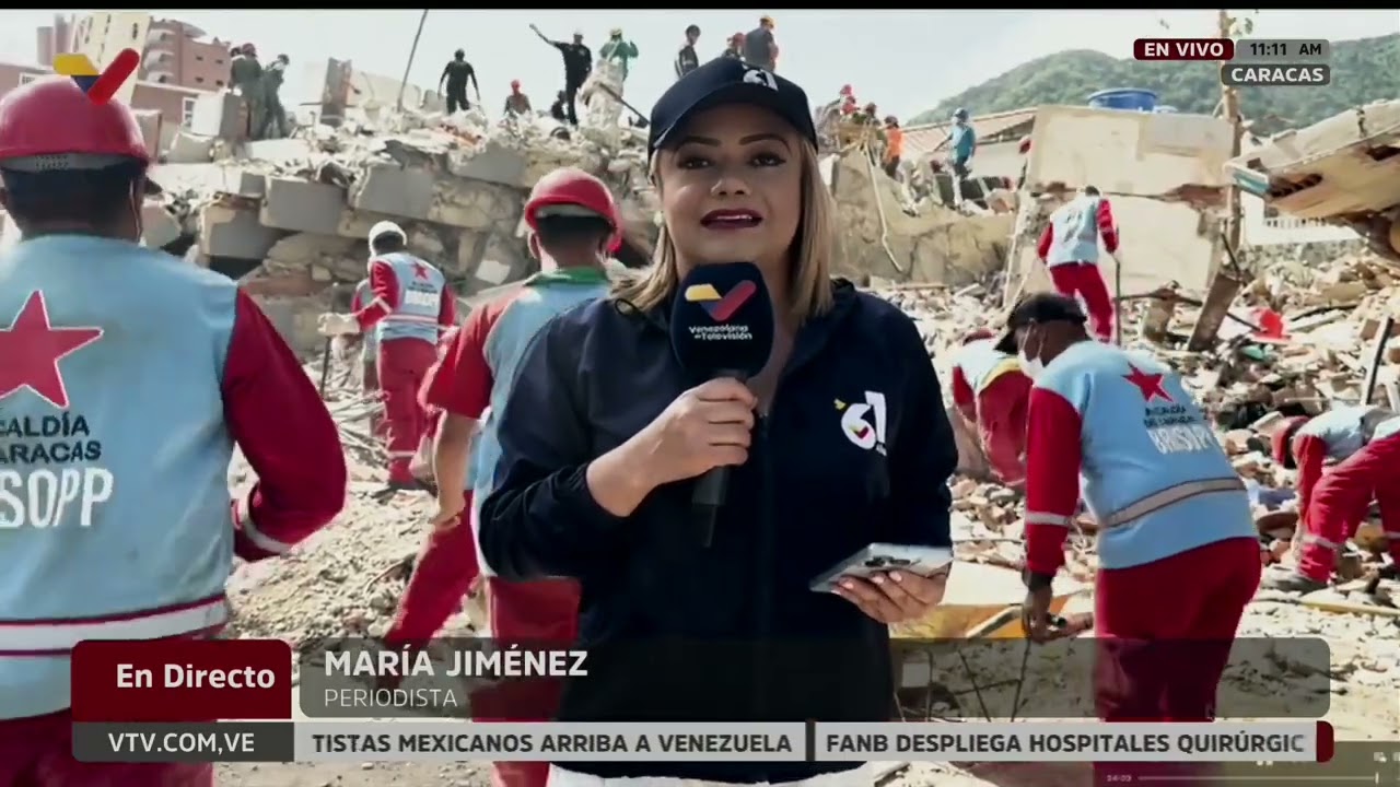 Situación en El Paraíso (Av. Las Fuentes) tras el terremoto en Venezuela