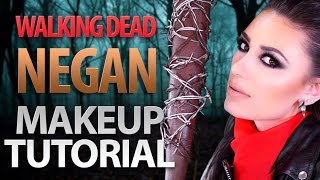 The Walking Dead Season 7 Negan Halloween Makeup Tutorial | Victoria Lyn Beauty