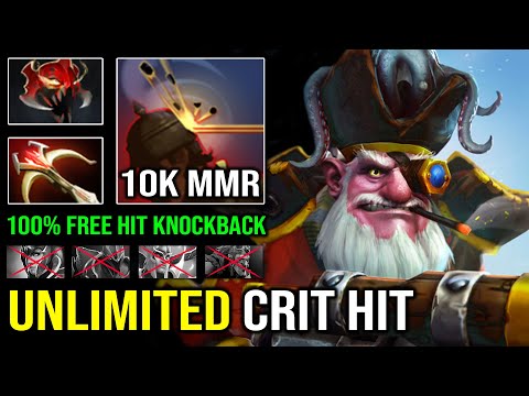 UNLIMITED CRIT KNOCKBACK 100% Free Hit 10K MMR Sniper 1st ITEM Madness Crazy Attack Speed Dota 2