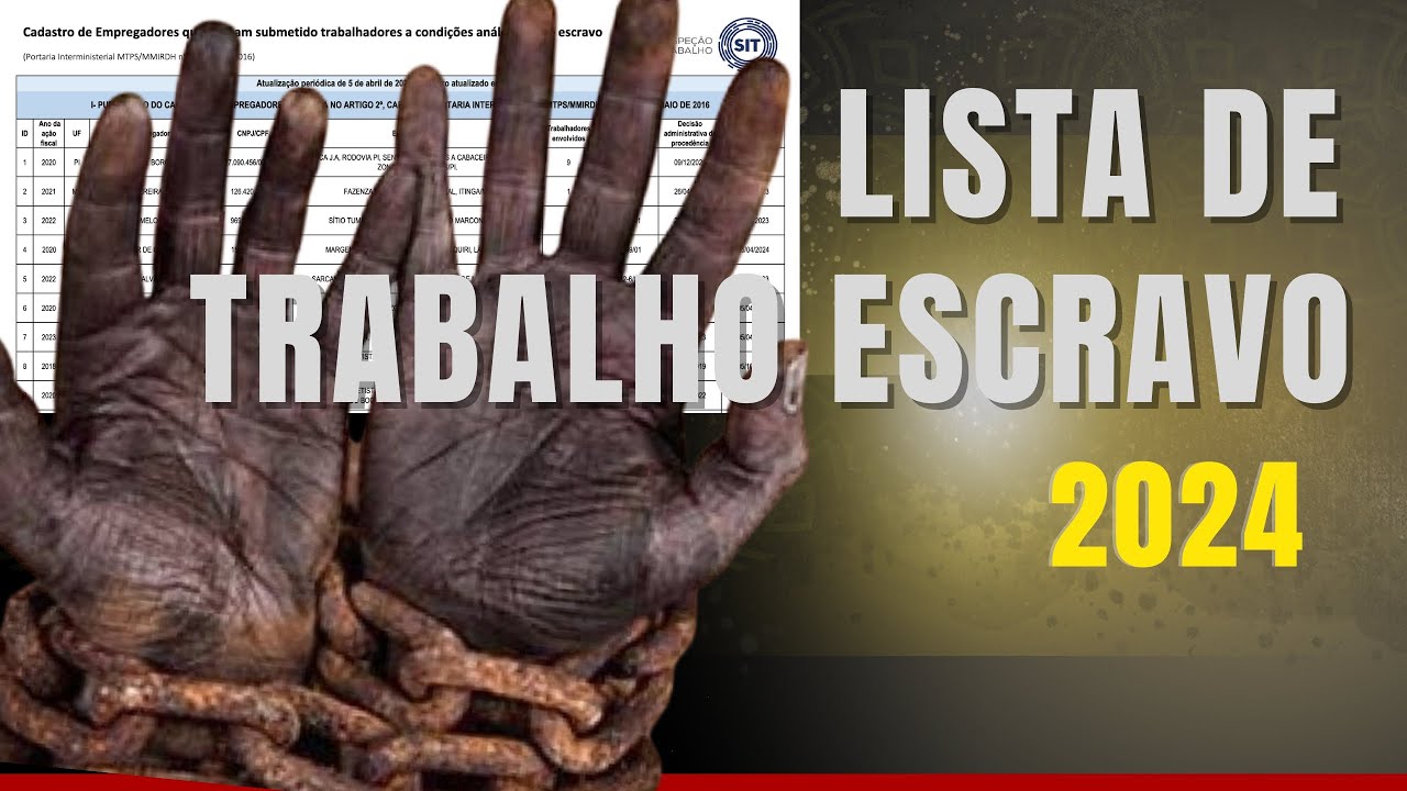 COMO CONSULTAR A LISTA DE TRABALHO ESCRAVO 2024