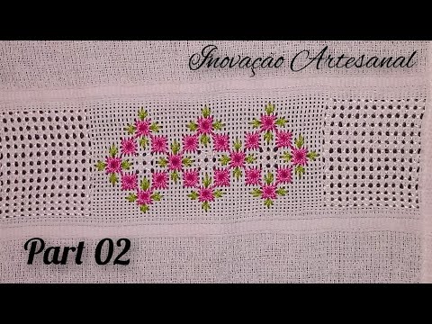 48- Como Bordar o Falso Crivo Passo a Passo