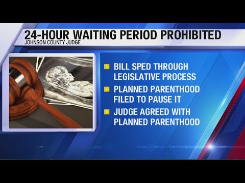 Court temporarily prohibits Iowa's 24-hour abortion wait period from going into effect