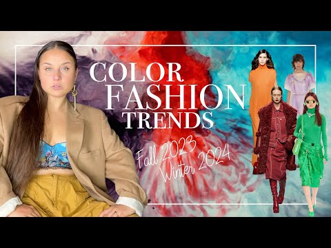 Color Fashion Trends Fall 2023/ Winter 2024 Runway...