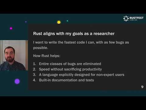 Image thumbnail for talk Considering Rust for scientific software