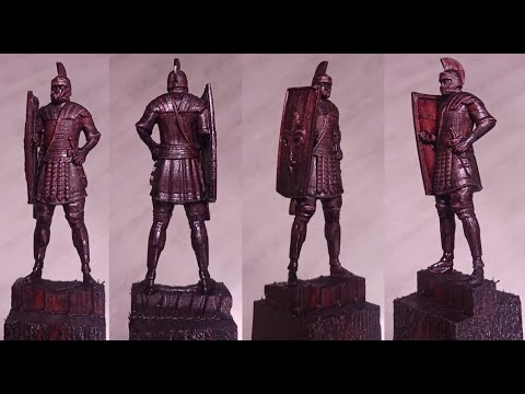Обработка статуэтки римлянина на станке с ЧПУ