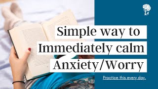 Simple Daily Practice That Calms Worry In Those With Anxiety