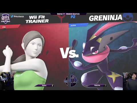 Signas (Wii Fit Trainer) vs. Pokepen (Greninja) - Orbitar 77 - Winners Quarters [Bad audio]