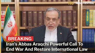 BREAKING: Araqchi Urges World To Reject Militarism And Restore International Law | AC1F