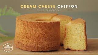 크림치즈 쉬폰케이크 만들기 : Cream Cheese Chiffon Cake Recipe | Cooking tree